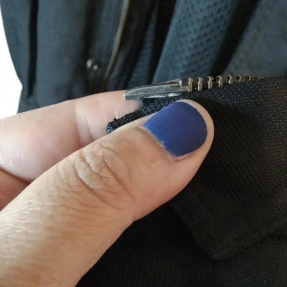 Harley Davidson women's large Nylon jacket black gray snap buttons / zipper - Picture 10 of 12